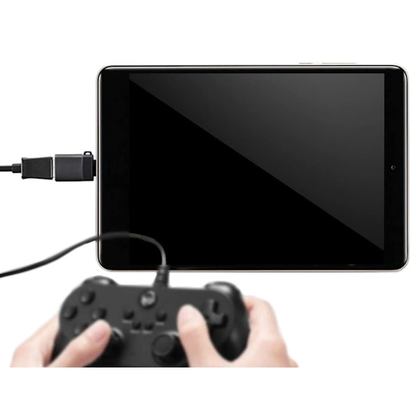 USB-C-sovitin USB-A 3.0:aan – kompaktissa koossa Black