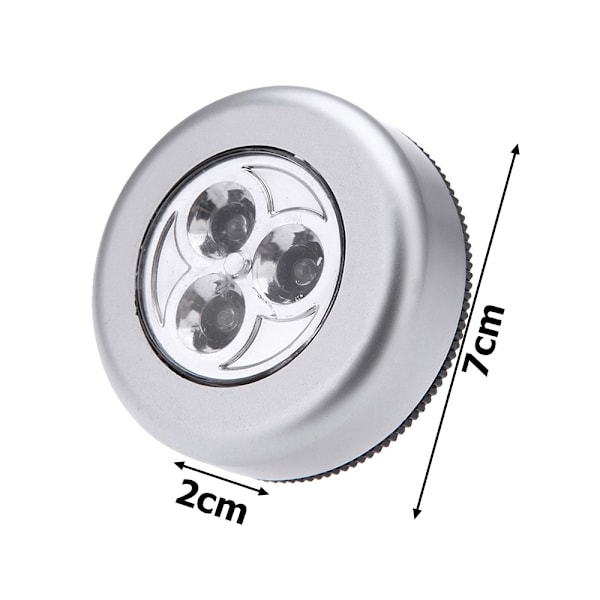 Batteridriven Trådlös Stick Touch lampa Silver