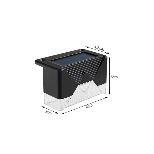 4-pack Solcellsdrivna LED-lampor Svart