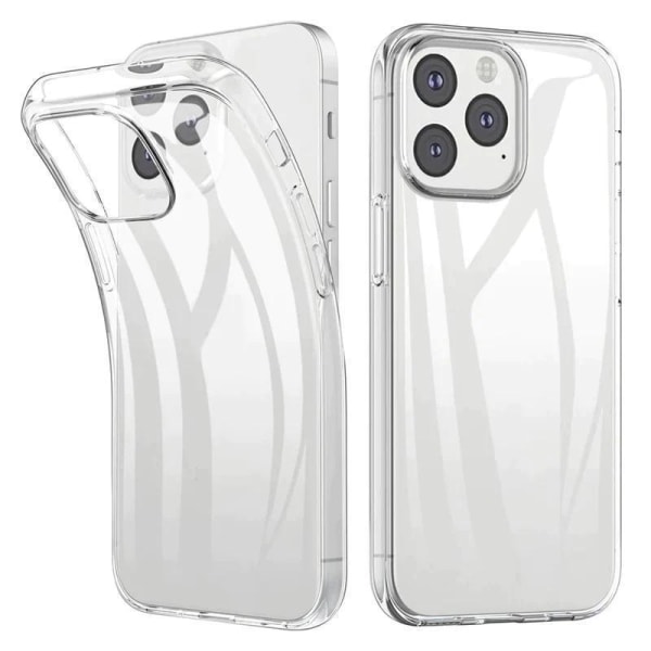 Cover iPhone 15 Pro Max klart gummi lidt stærkere Transparent