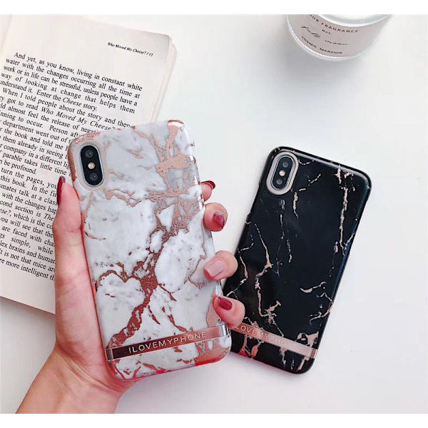 I.L.M.P. iPhone Xs MAX Skal Marmor Svart