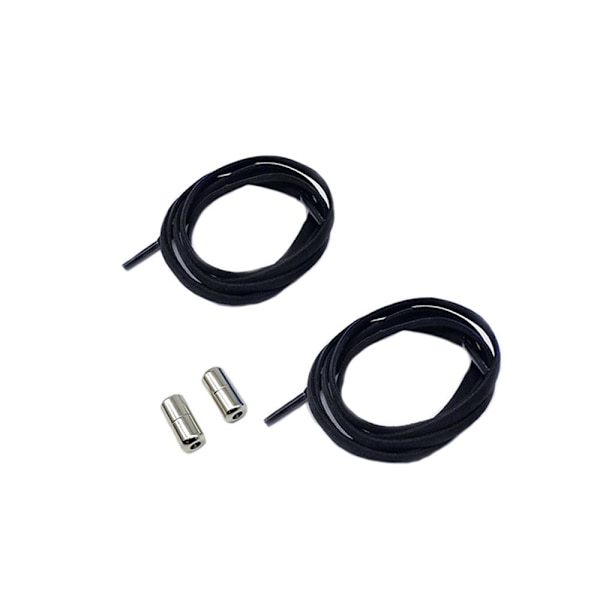 Joustavat kengännauhat ilman solmua - Sopii kaikille kengille - Jopa 100 cm Black