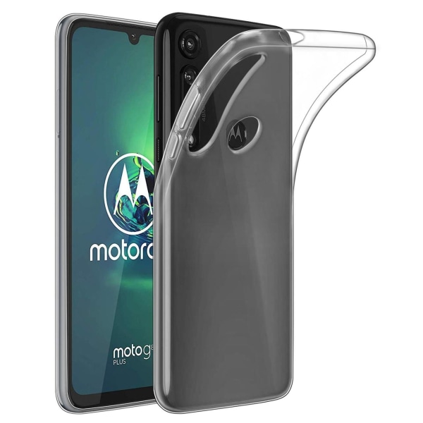 Skal Motorola Moto G8 Plus i genomskinligt gummi. Transparent