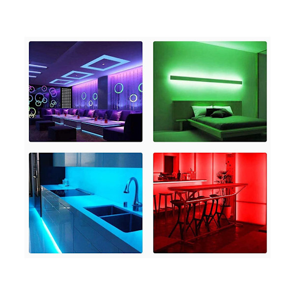 RGB LED Loop med fjernbetjening 4,5M Multicolor