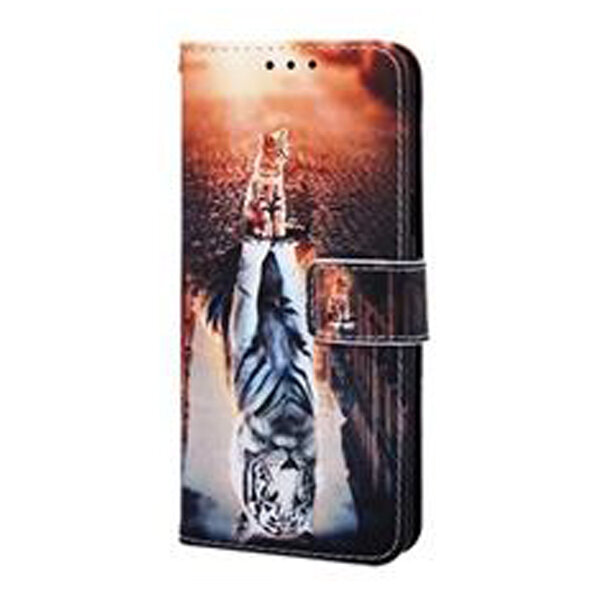 Lompakkokotelo, Samsung S20 Ultra 4G/5G, Cat/Tiger Multicolor