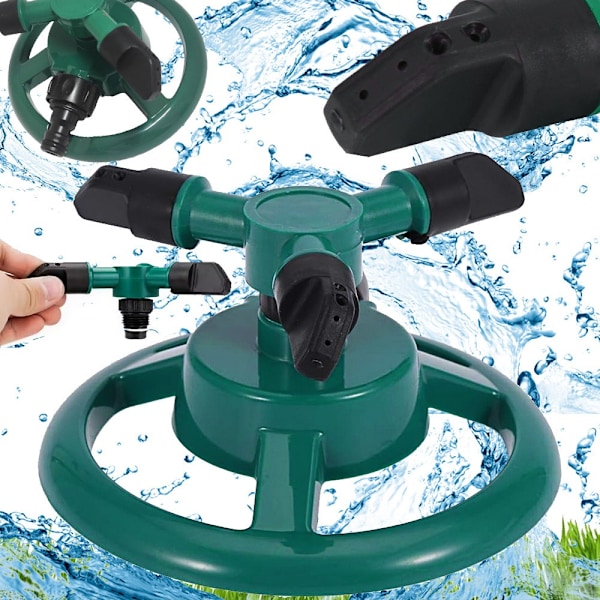 360° roterende havesprinkler Green