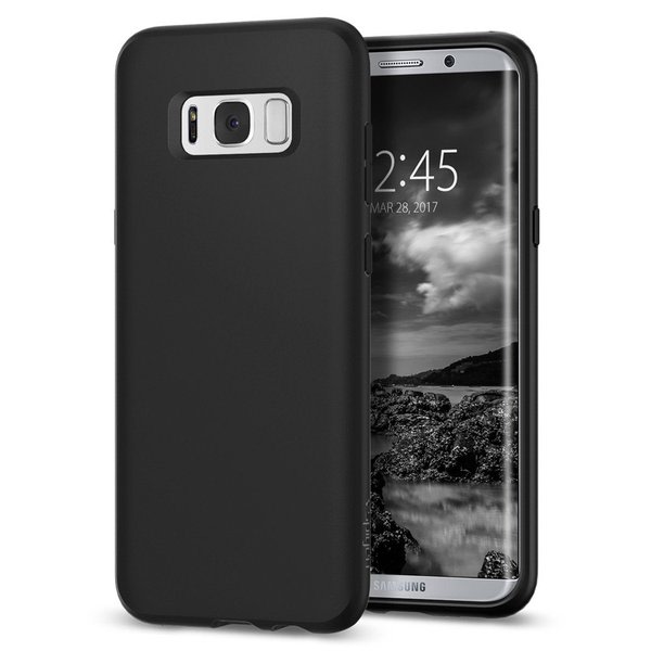 Cover i gummi, Samsung S8 mat overflade Black