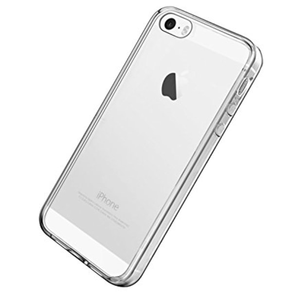 iPhone 5/5s/SE Kuori läpinäkyvää kumia Transparent