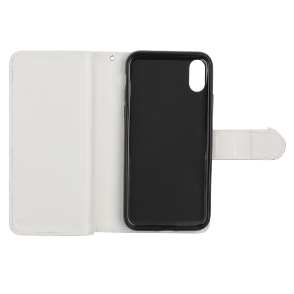 Plånboksfodral iPhone X /Xs,  9 kortplatser / ID Vit