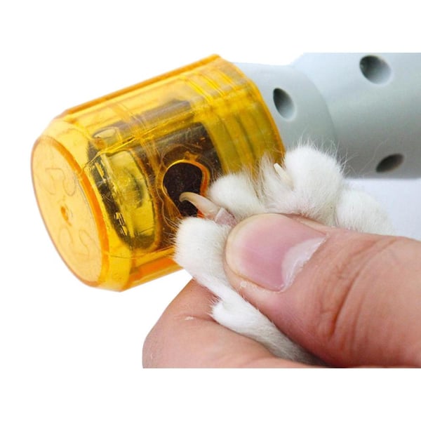 Batteridrevet klosliper / klofil for hunder og katter White