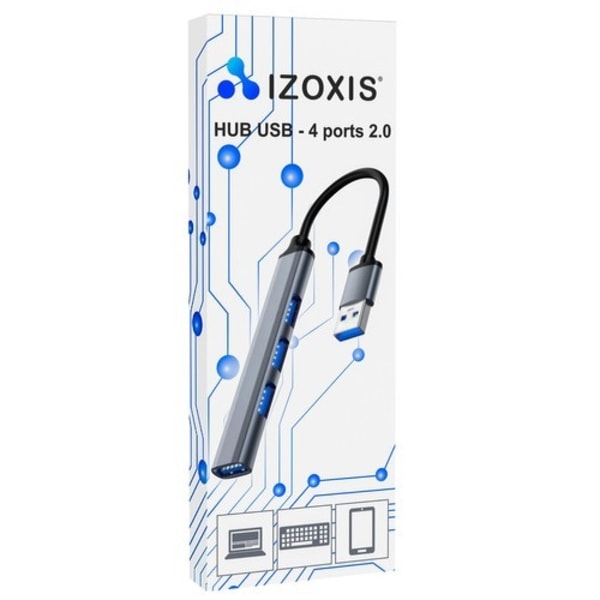 USB HUB – 4 portar (3.0 + 2.0) Svart