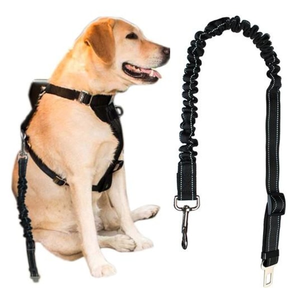 Sikkerhetsbelte for hund i bilen Black