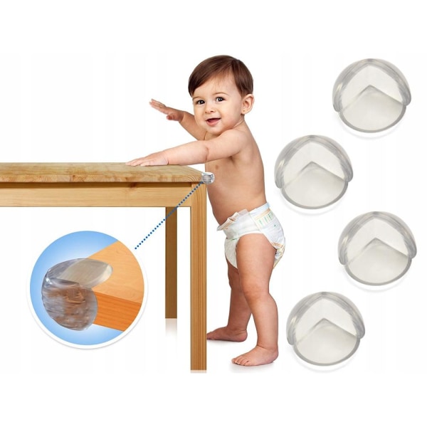 4-pak Hjørnebeskyttelse / Kantbeskyttelse / Bordkantbeskyttelse Transparent one size