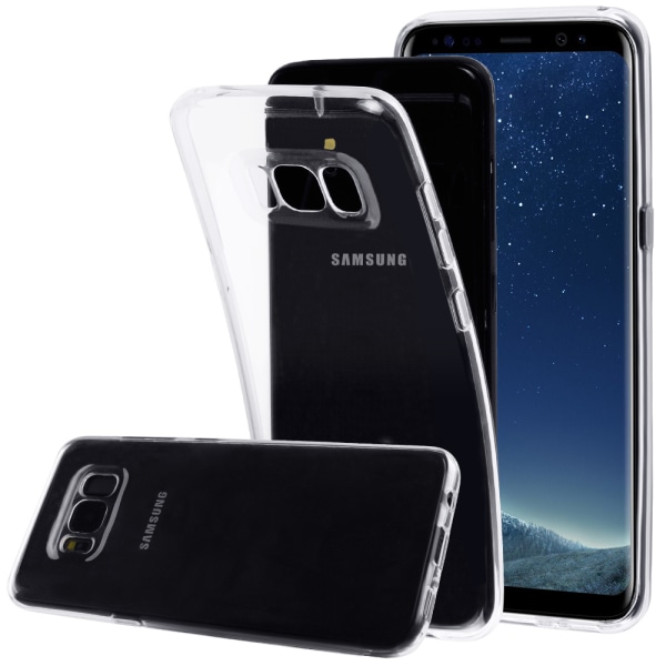 Samsung Galaxy S8 Kuori läpinäkyvää kumia Transparent