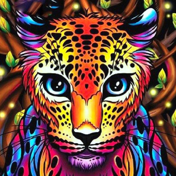 Diamantmålning - Leopardi Multicolor