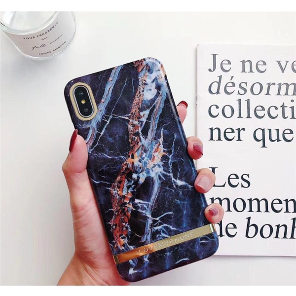 I.L.M.P. iPhone Xs MAX -kotelo Marble Black