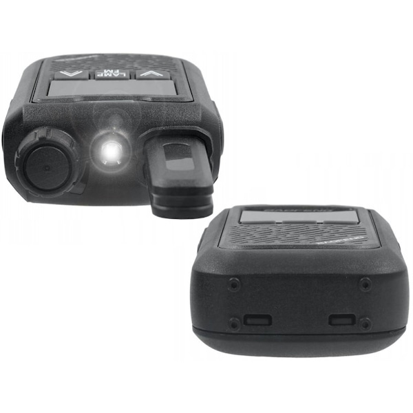 Kraftfullt Walkie Talkie Med Kit Svart