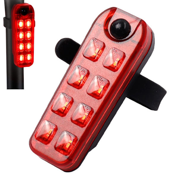 USB-Uppladdningsbar Cykelljus i LED Black