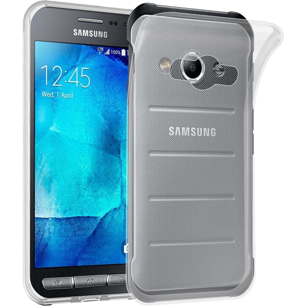Samsung Xcover 3 Kuori läpinäkyvää kumia Transparent