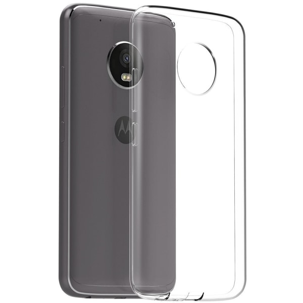 Motorola Moto G5 Plus Cover i gennemsigtigt gummi, Transparent