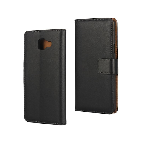 Plånboksfodral Samsung A5 2017, Äkta skinn Black