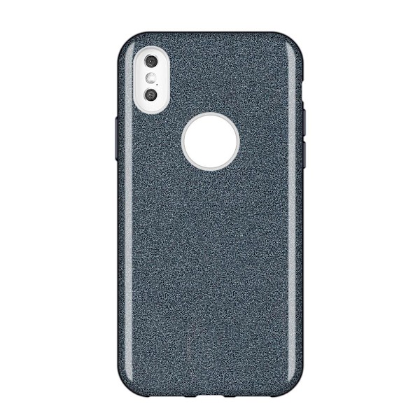 Glitter kuminen kansi, iPhone Xs Grey