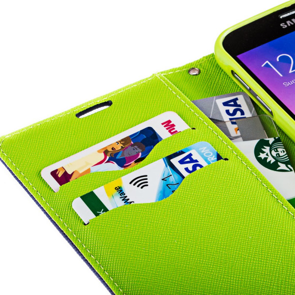 Plånboksfodral Galaxy S8 Plus, Konstskinn Svart