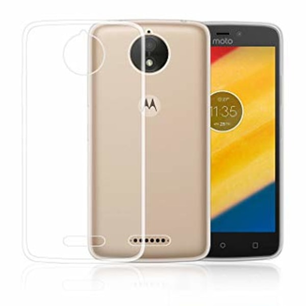 Motorola Moto C Plus Cover i gennemsigtigt gummi, Transparent
