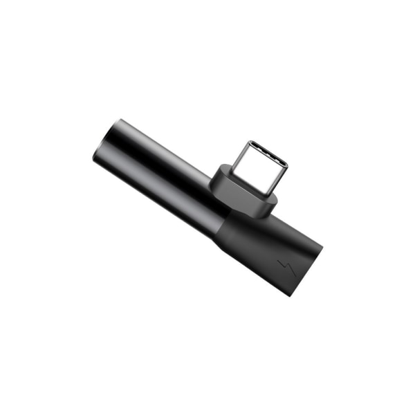 Baseus Adapter USB-C til 3,5 mm og lading Black