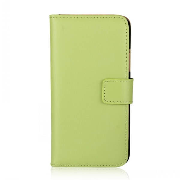 Plånboksfodral iPhone X /Xs, äkta skinn Grön