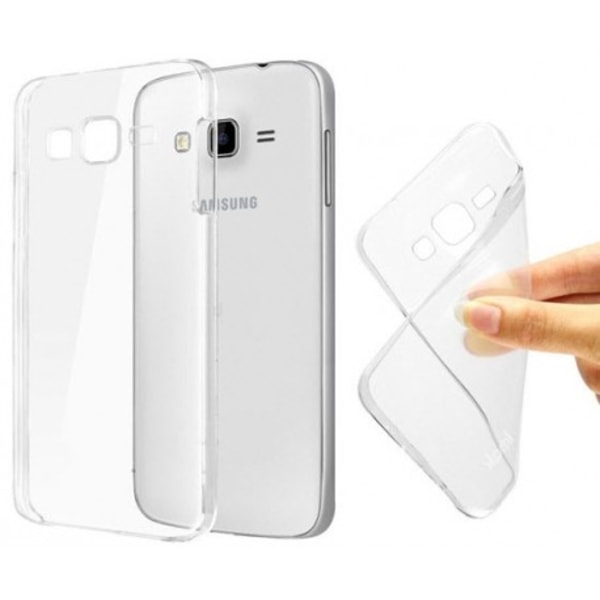 Samsung J3 2016 Kuori läpinäkyvää kumia Transparent