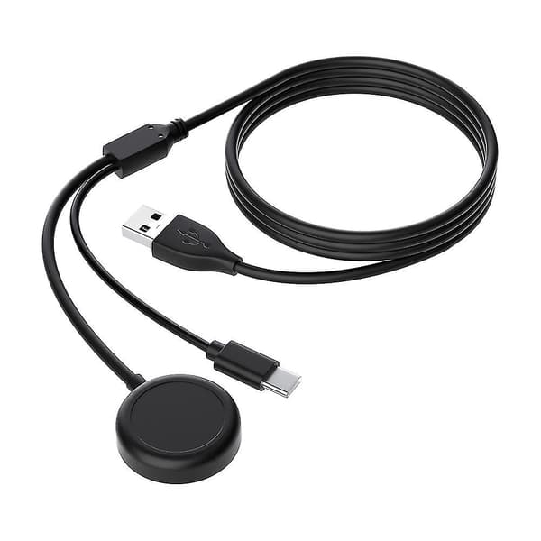 2-i-1 Trådløs Lader for Galaxy Watch Active 2 USB Hurtigladekabel 100cm Smartklokke Tilbehør