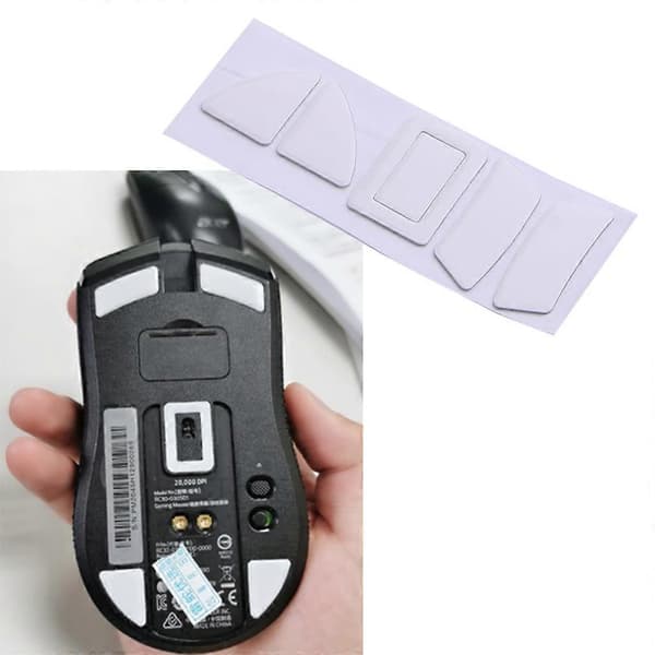 1 set Mouse Feet Mouse Skates Stickers Pad Rounded Glides Curved Edges Mouse Feet Replacement for Razer Viper Ultimate