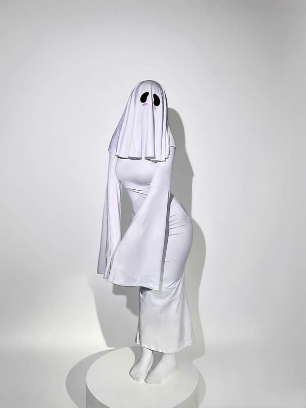 Halloween & Scenespil Hvid Spøgelse Cosplay Kjole til Kvinder White L