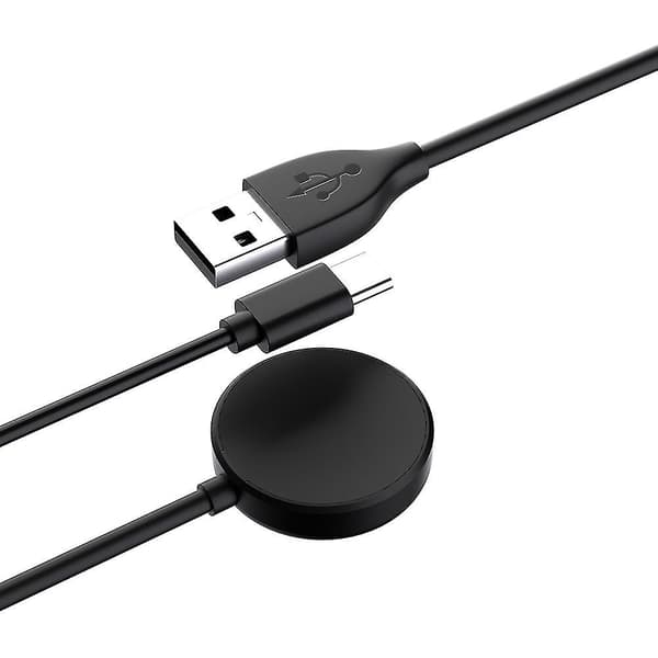 2-i-1 Trådløs Lader for Galaxy Watch Active 2 USB Hurtigladekabel 100cm Smartklokke Tilbehør