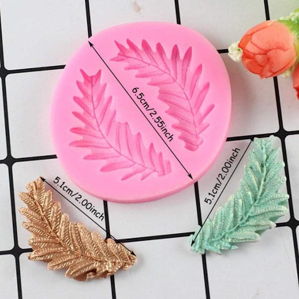 Christmas Leaf Silicone Mold Candy Chocolate Mold Fudge Cake Decorating Tool Kitchen Baking Accessories