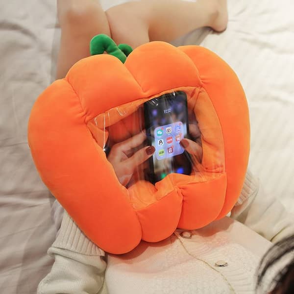 Halloween Visual Pumpkin Hand Warmer Plysjlegetøj Pude