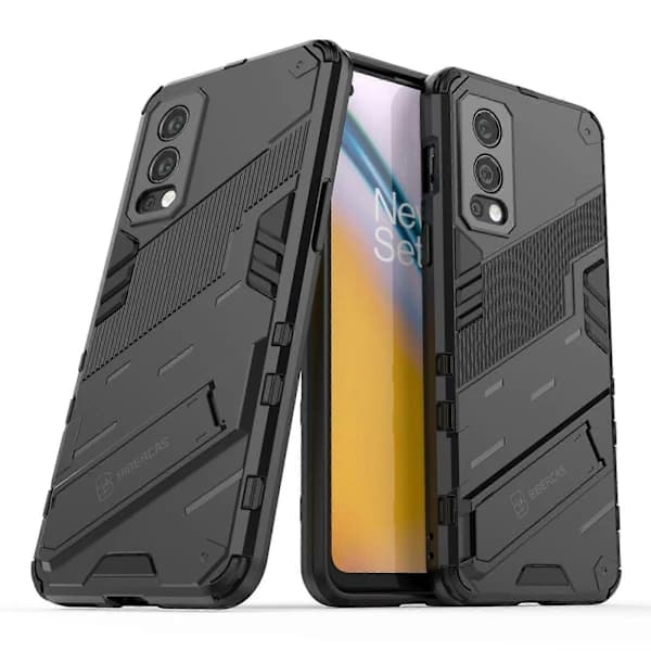 Punk Armor 2-in-1 PC + TPU Shockproof Protective Case for OnePlus Nord 2 5G with Invisible Kickstand