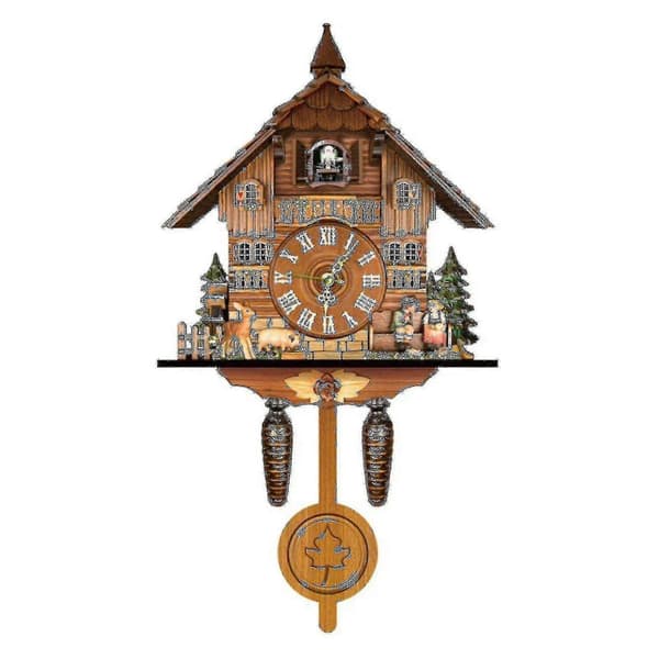 German Cuckoo Clock from Black Forest Retro Nordic Style Wooden Cuckoo Wall Clock E Jst`