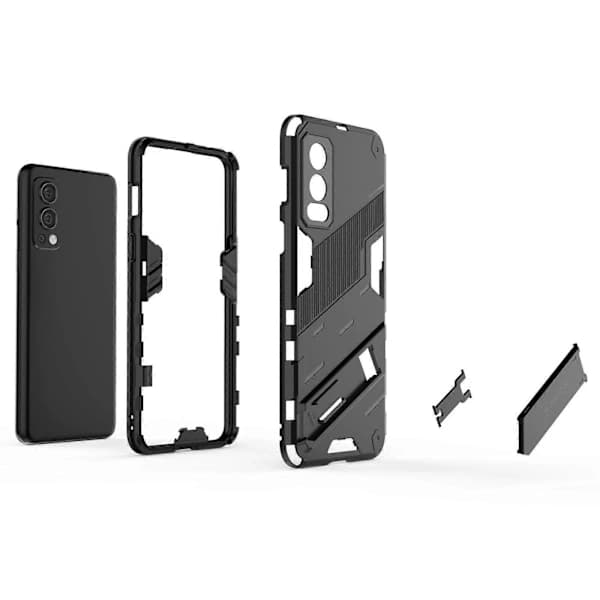 Punk Armor 2-in-1 PC + TPU Shockproof Protective Case for OnePlus Nord 2 5G with Invisible Kickstand