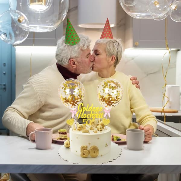 Guldbröllopstårta dekoration Guld bröllop