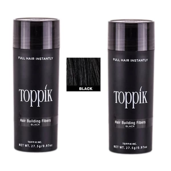 2x Toppik Stor - 27.5g - Sort - Sort