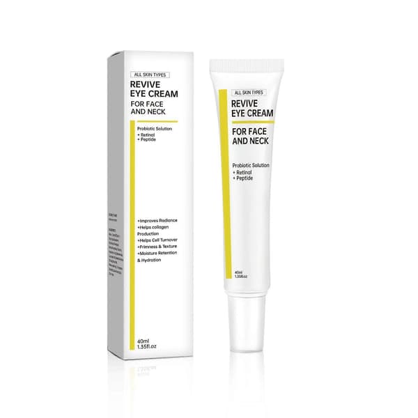 Revive Eye Cream for Face and Neck | Probiotic Solution, Retinal, Peptide | Wrinkles