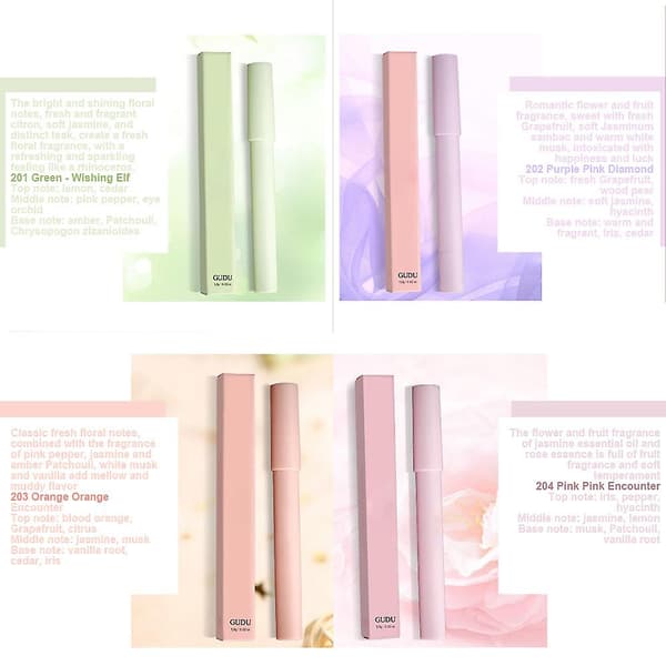 Studenter Lett Duft Balsam Penn Unik Design Bærbare Parfymepenner for Kvinner
