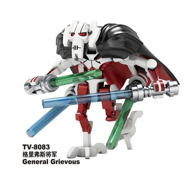 Star Wars - General Grievous samlet byggeklodsdukke 10 STK
