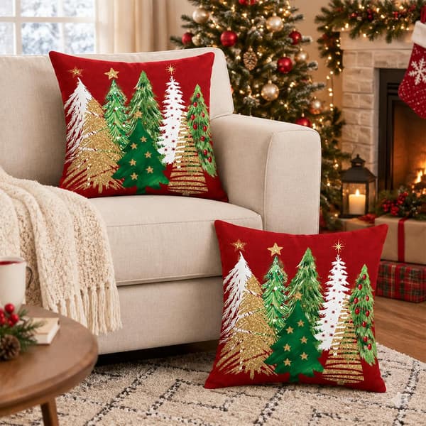 Julörngott 50 x 50 cm 2-pack, julgransörngott röd