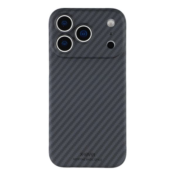 For iPhone 17 Pro Magnetisk Deksel Karbonfibertekstur Ultratynt PC Hardt Telefondeksel