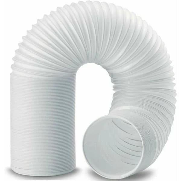 Retractable Flexible Hose for Portable Air Conditioners — Counter-Clockwise Threaded A/C Duct — Heat-Resistant Polypropylene Material — Highly Flexible