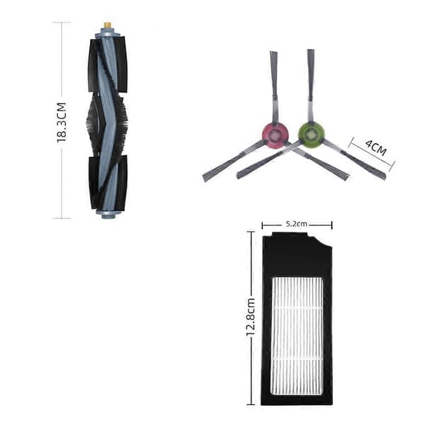 Tilbehørssett for Deebot X1 Omni erstatningsdeler for Deebot X1 Turbo støvsuger