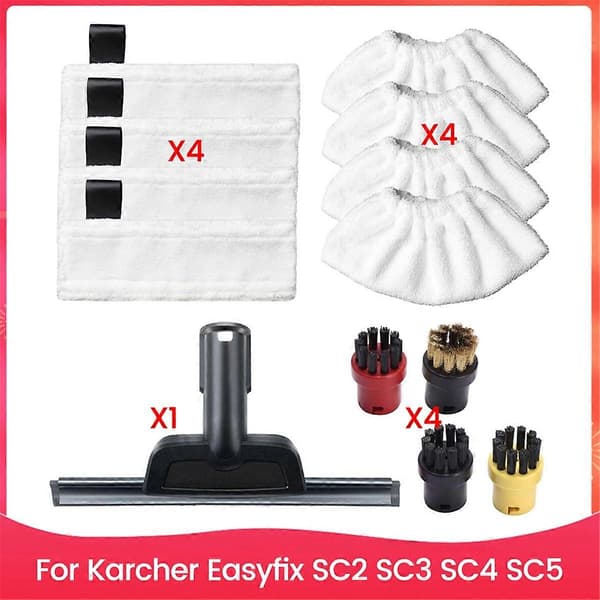 Mikrofiber Rengøringsmoppepuder Tilbehørssæt til Easyfix SC2 SC3 SC4 SC5 Damprenser Reservedele